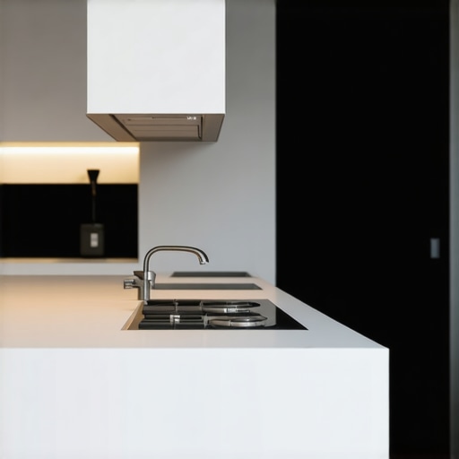 Luxurious Modern Kitchen with Premium Appliances A beautifully designed modern kitchen featuring high-end appliances and stylish decor