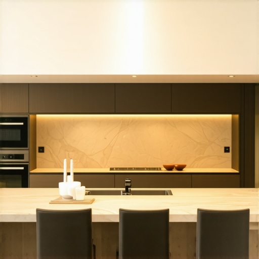 Luxury Modern Kitchen with Premium Appliances Elegant modern kitchen with luxury appliances and stylish design
