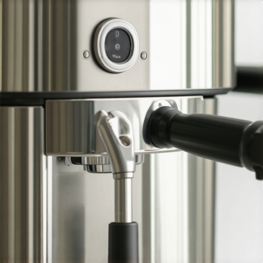 Maintaining a High-End Espresso Machine A clean, well-maintained luxury espresso machine showing the importance of regular care.