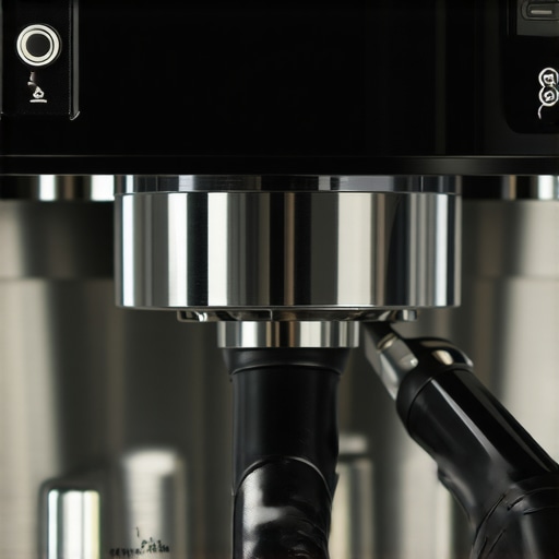 Detailed close-up of a high-end espresso machine showcasing build quality and controls.