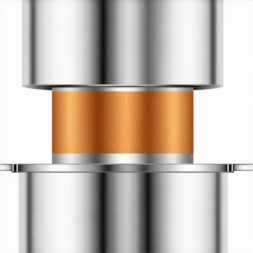 Cross-sectional View of Premium Cookware Layers Illustration showing layers of copper and stainless steel in high-end cookware