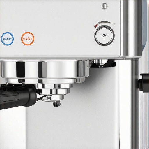 LuxeFlow Advanced Heat Control System LuxeFlow espresso machine with digital controls and modern finish