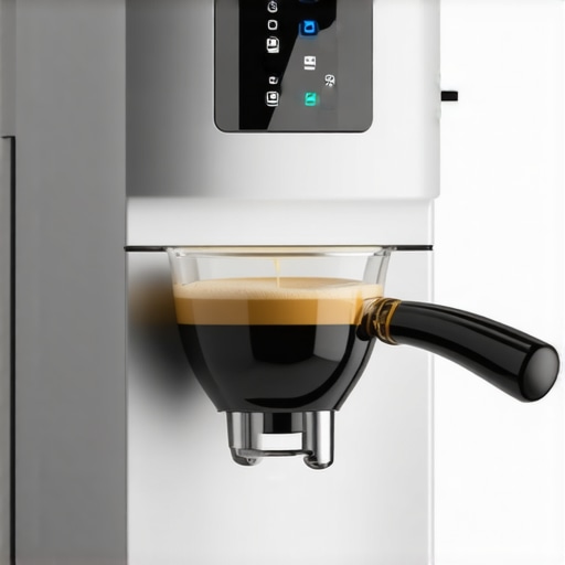 High-end espresso machine with flow control technology.