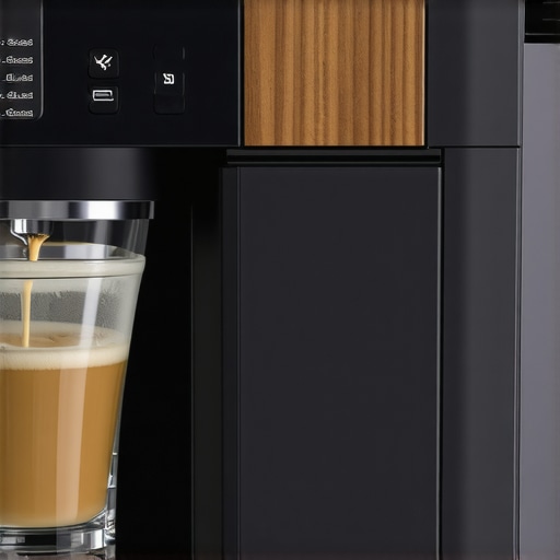Close-up of WalnutTouch Pro espresso machine with walnut accents