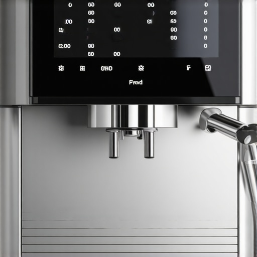 EcoFlow BrewSense in a stylish kitchen setup EcoFlow BrewSense device displaying flow profile on touchscreen