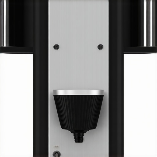 High-quality aluminum puck station with adjustable tamping feature and cleaning brush.