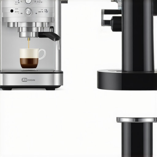 Close-up of De'Longhi EC155 coffee machine with steam wand