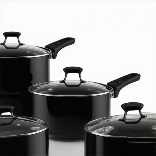 Elegant diamond-infused ceramic non-stick pan on a modern kitchen countertop