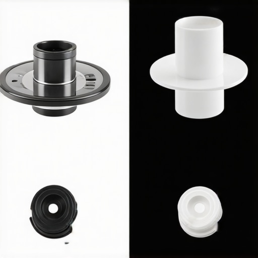 Close-up of metal and plastic parts in kitchen appliances for durability comparison