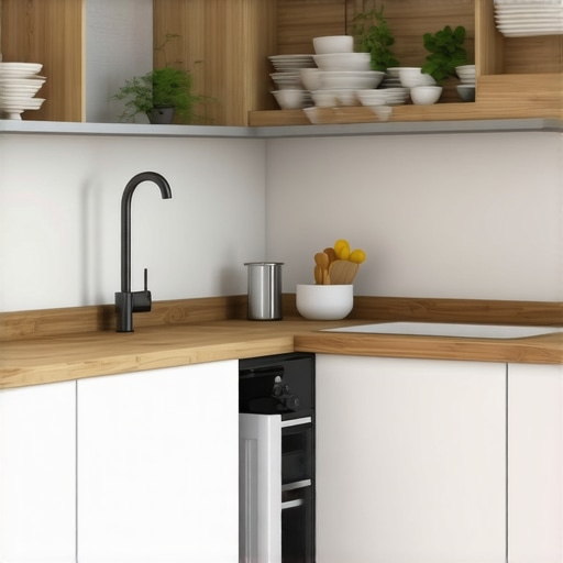 Close-up of the SmartCorner Pro corner storage system with sliding shelves