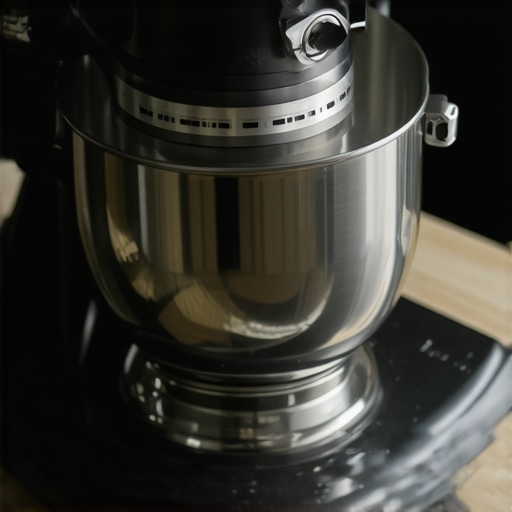 Kitchen mixer stabilized by textured non-slip mat
