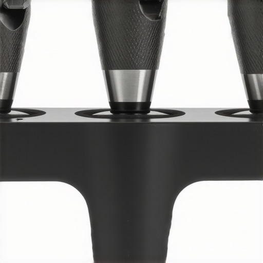 A detailed view of Baratza Encore burrs installed in a coffee grinder, demonstrating grinding consistency.