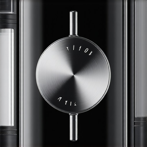 Barista's Choice Vario Grinder Close-Up Close-up of the precision grind dial on the Barista's Choice Vario espresso grinder