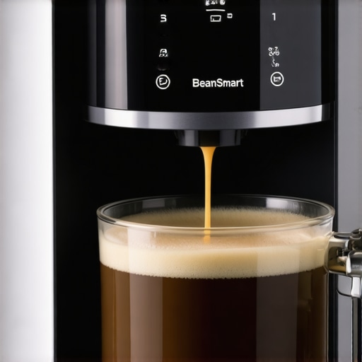 High-tech coffee machine with digital controls and sleek design.