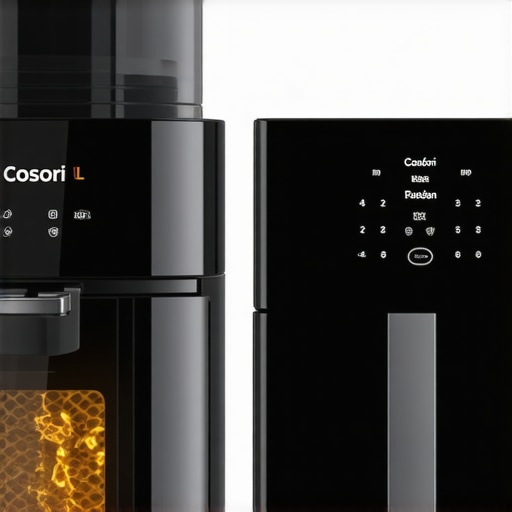 Cosori Max XL and Chefman TurboFry air fryers in a kitchen