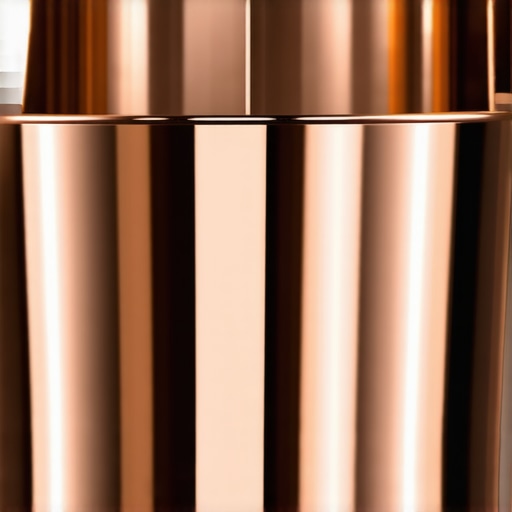 Elegant copper mesh French press filter demonstrating multiple layers for superior grounds retention.