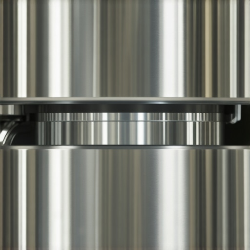 Compact stainless steel espresso machine on kitchen counter