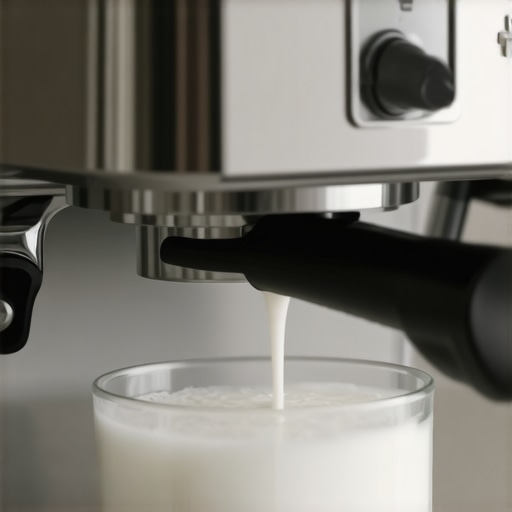 DeLonghi La Specialista espresso machine steaming milk