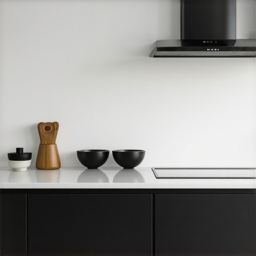 Modern kitchen featuring a sleek built-in dishwasher seamlessly integrated into the cabinetry