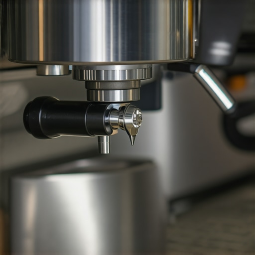 Barista replacing espresso machine gasket with precision