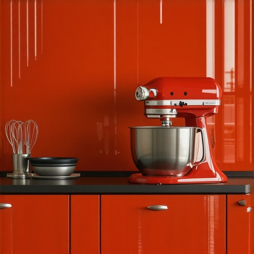 Stylish Kenwood kMix stand mixer on kitchen counter