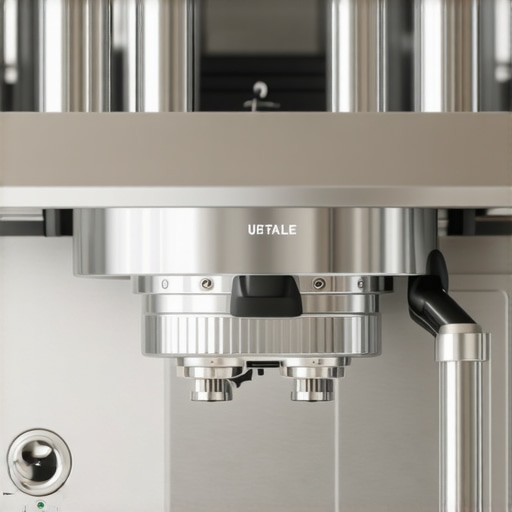 Luxury espresso machine showing modern controls and sleek design.