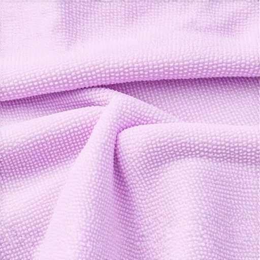 Microfiber cloth capturing dust from appliance base
