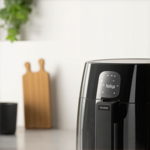 Small space Ninja Foodi air fryer on a countertop