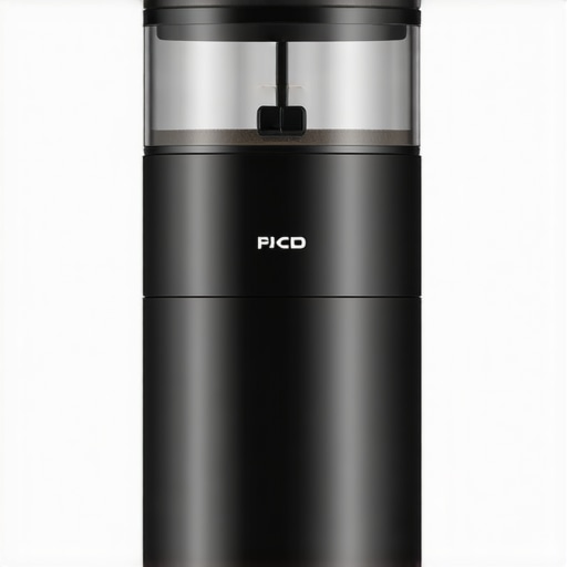 Modern coffee grinder with automated cleaning features