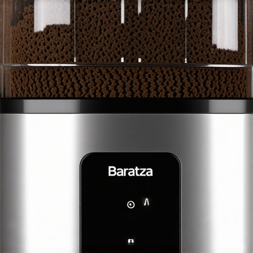 Close-up image of the Baratza Sette 270Wi coffee grinder highlighting digital controls and grind settings.