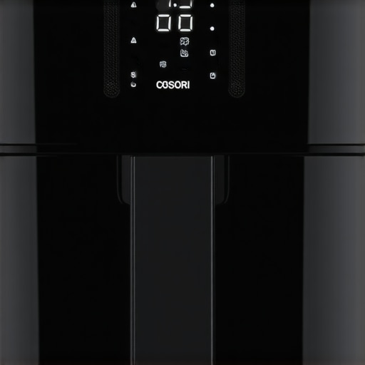Modern COSORI Pro Aqua air fryer with digital controls and sleek exterior