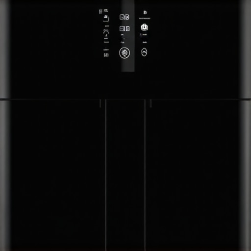 Modern stainless steel air fryer with digital touchscreen interface