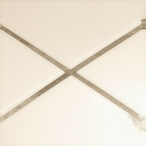 Close-up of clean, sealed grout lines showing stain resistance.