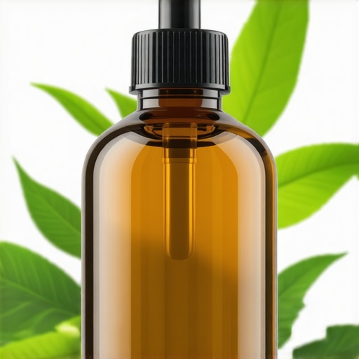 Bottle of EcoPure biodegradable descaler with green leaves
