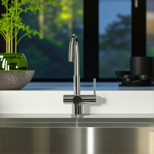 Modern stainless steel undermount kitchen sink with accessories