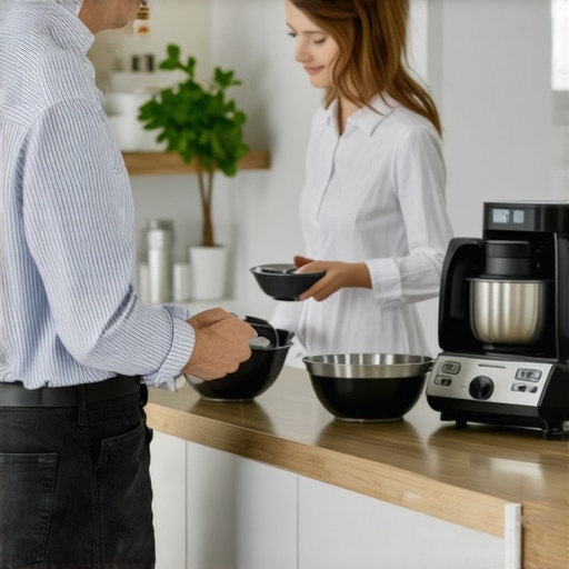 Mentor guiding a home cook through kitchen appliance options