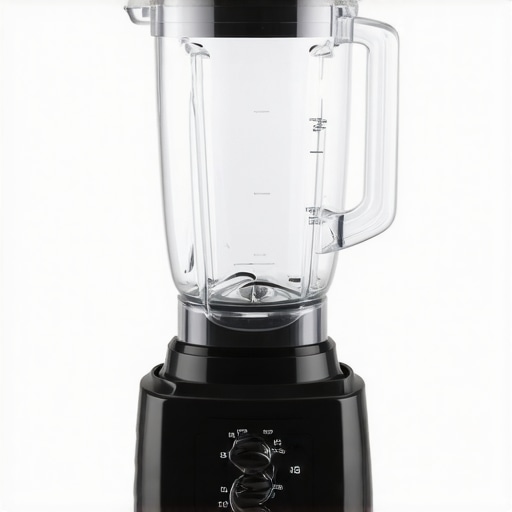 High-performance commercial blender with stainless steel jar and control panel.