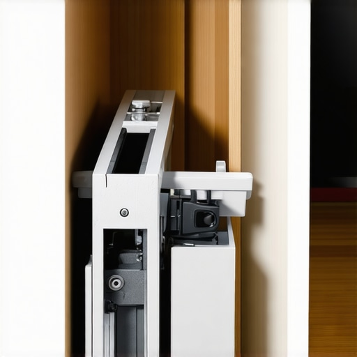 Close-up of Hettich soft-close slides installed in sleek kitchen cabinetry