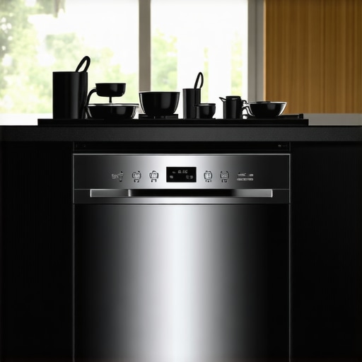 Elegant Miele dishwasher blending into a stylish kitchen interior.