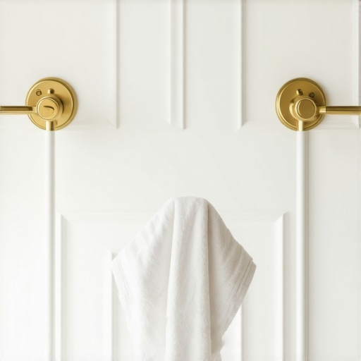 Luxurious brass fixtures being polished to a shine with Cortina Brass Polish
