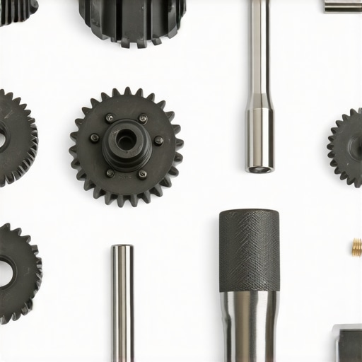Collectible set of gears and tools for stand mixer repair.