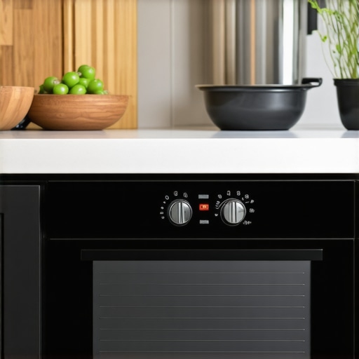 Close-up of durable and well-constructed kitchen appliances highlighting material quality and hinges.