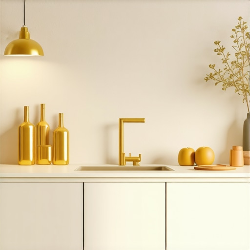 The Best Lighting Temperature for a Gold-Accented Kitchen
