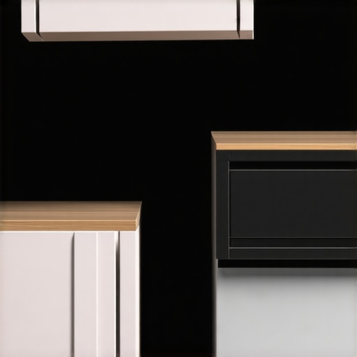 Close-up of a sleek touch-activated drawer mechanism integrated into furniture