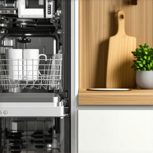 Whirlpool dishwasher filter kit installed in kitchen