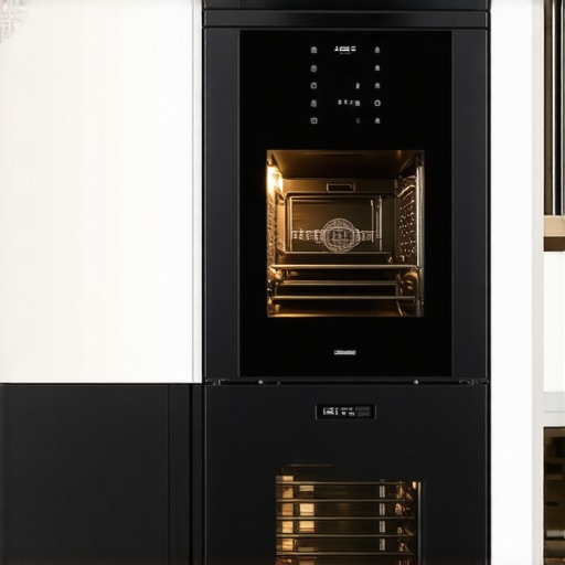 Analyzing Luxury Appliance Build Quality A luxury smart oven showing the integration of high-grade stainless steel and digital interfaces.