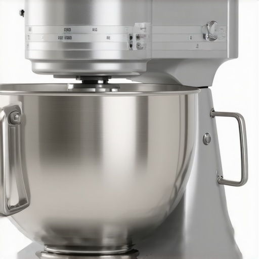 Ankarsrum Original stand mixer with rotating bowl and stainless steel finish