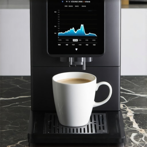 Decent DE1PRO Advanced Espresso Interface Close-up of the Decent DE1PRO tablet showing pressure profiling graphs in a modern kitchen.