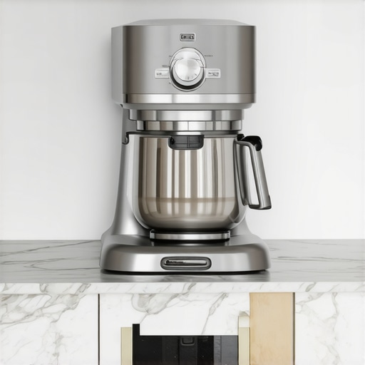 Close-up of luxury kitchen appliances highlighting metal construction and professional design.