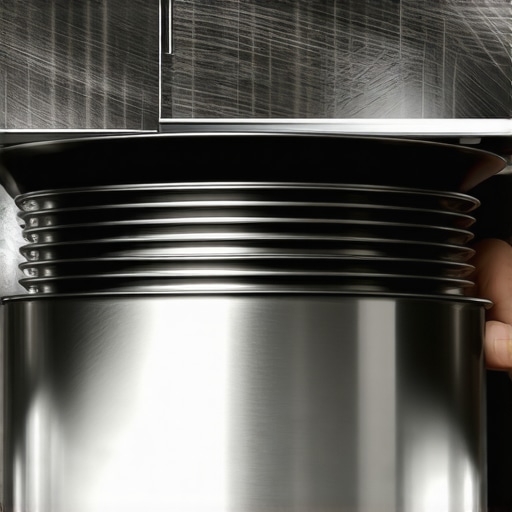 Evaluating Premium Cookware Construction Close up of luxury cookware showing 5-ply layers and ergonomic handle design for professional cooking.